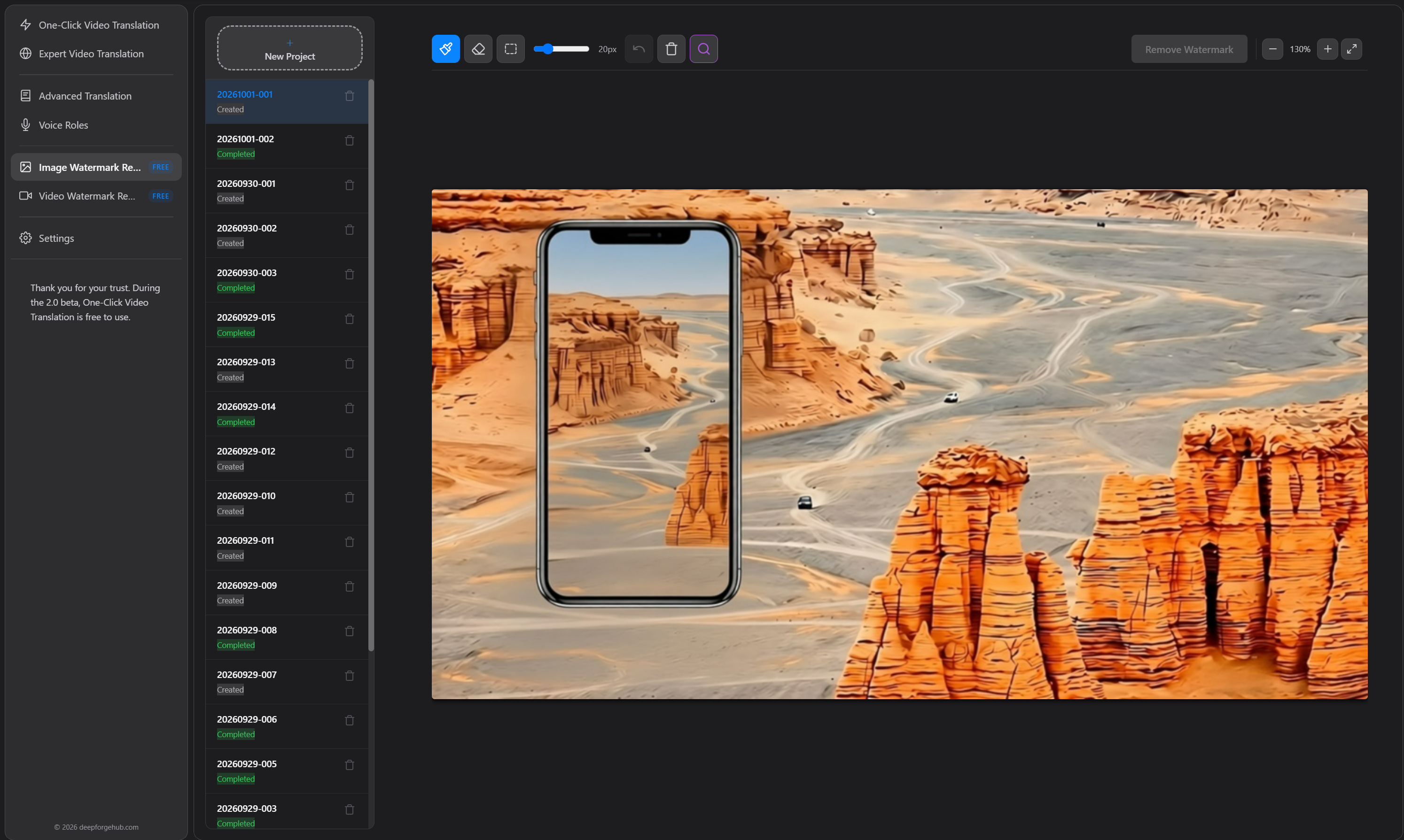DeepVideo Image Watermark Removal